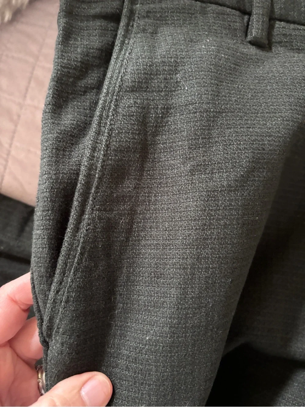 AT. P. Co Dan Men's Dark Slim high end textured Chinos size 50 34 x30